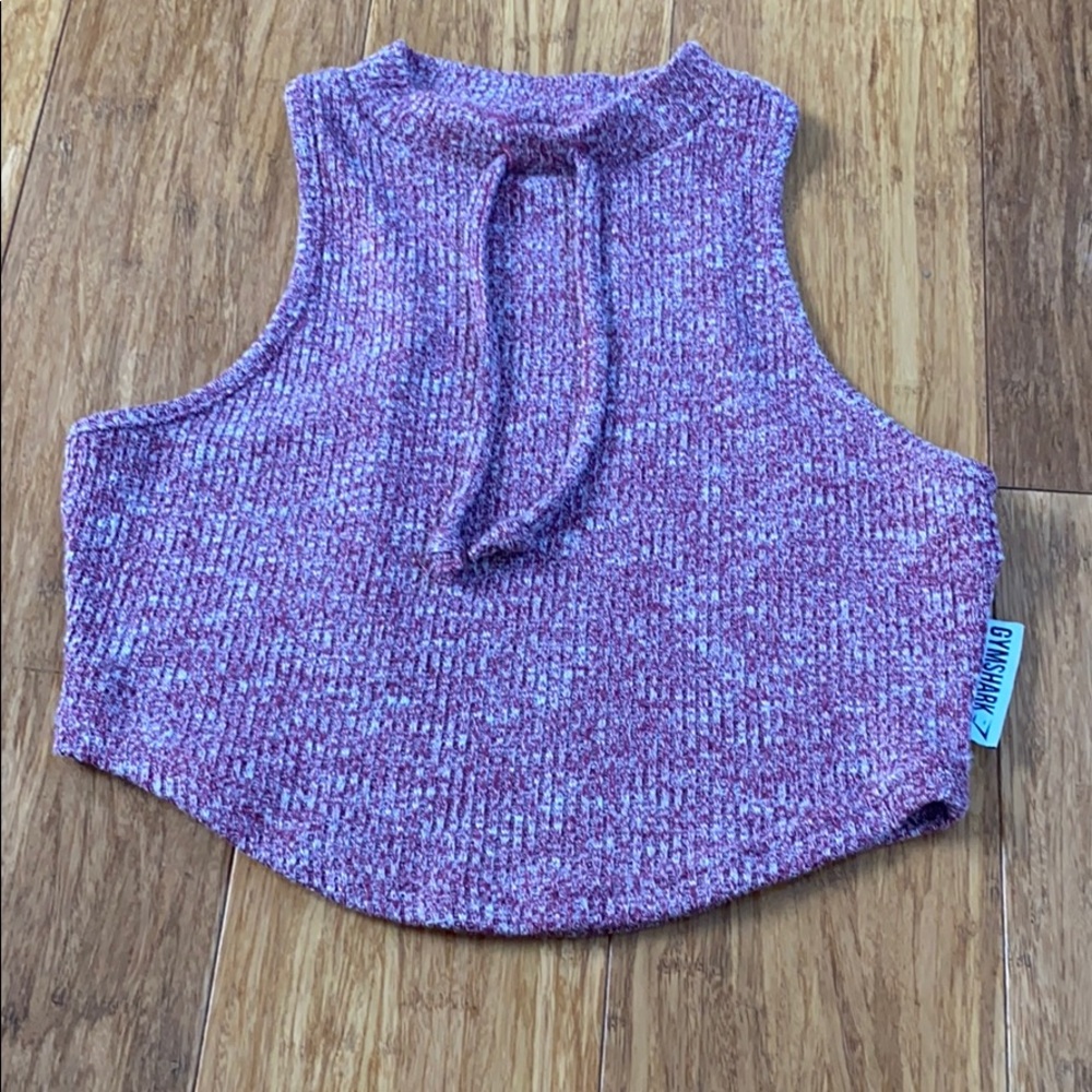 GYMSHARK SLOUNGE CROPPED TANK TOP SIZE S